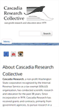 Mobile Screenshot of cascadiaresearch.org